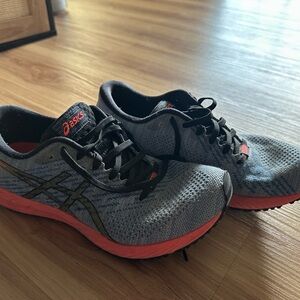 ASICS Gray and Black Running Shoes